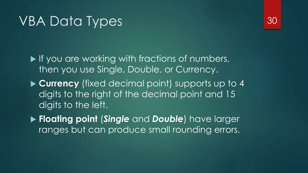 vba data types 1