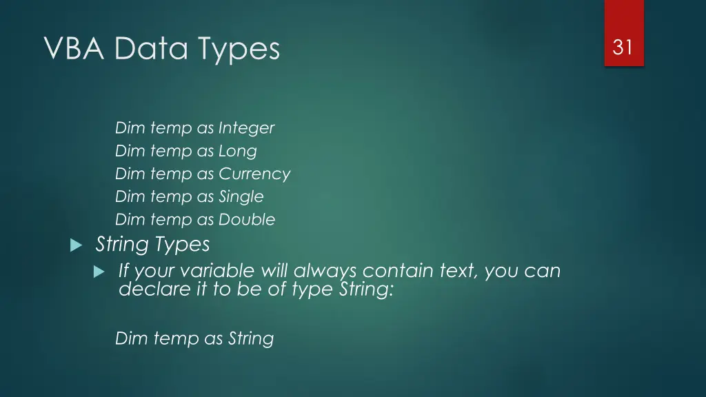 vba data types 2