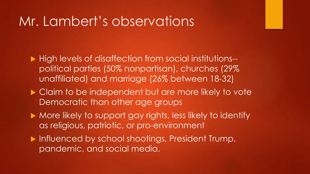 mr lambert s observations