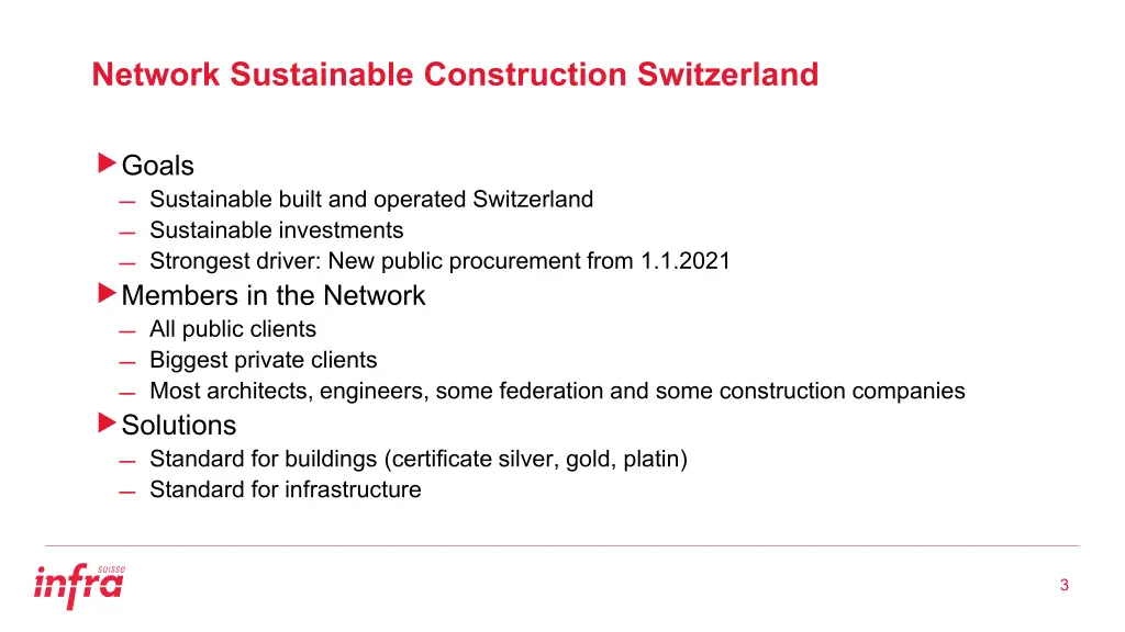 network sustainable construction switzerland