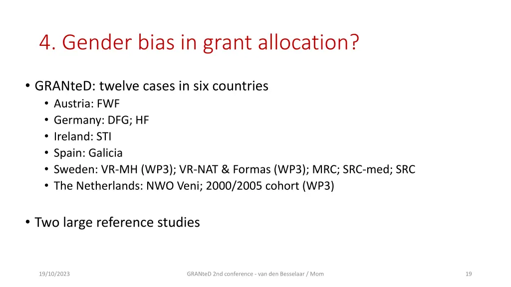 4 gender bias in grant allocation