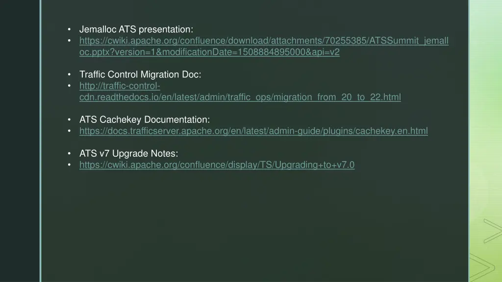 jemalloc ats presentation https cwiki apache