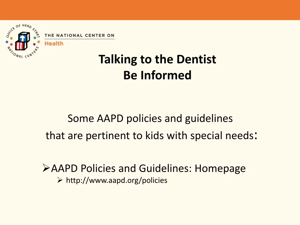 talking to the dentist be informed