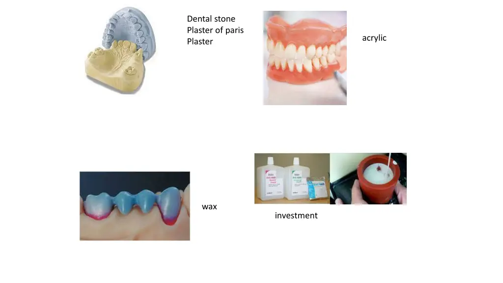 dental stone plaster of paris plaster