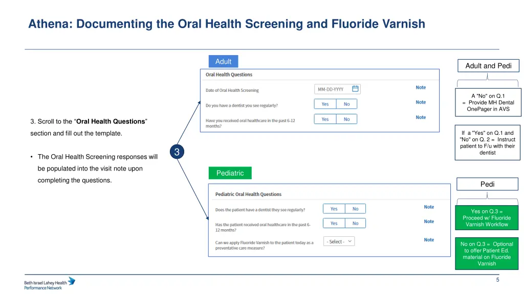 athena documenting the oral health screening 1