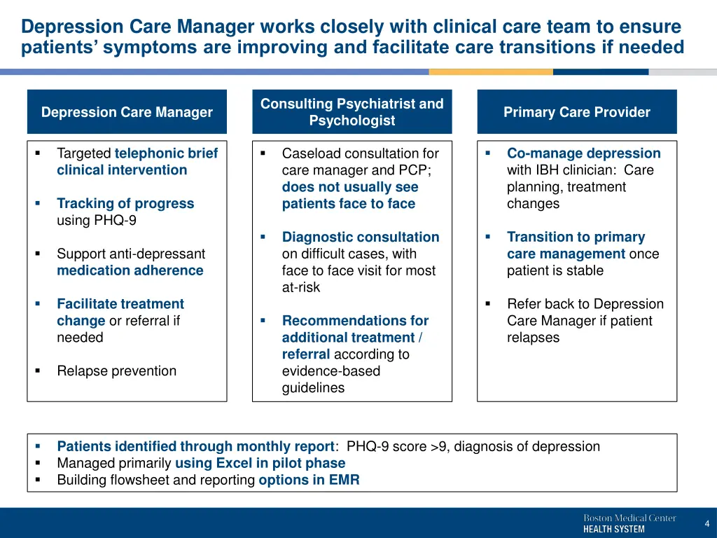 depression care manager works closely with