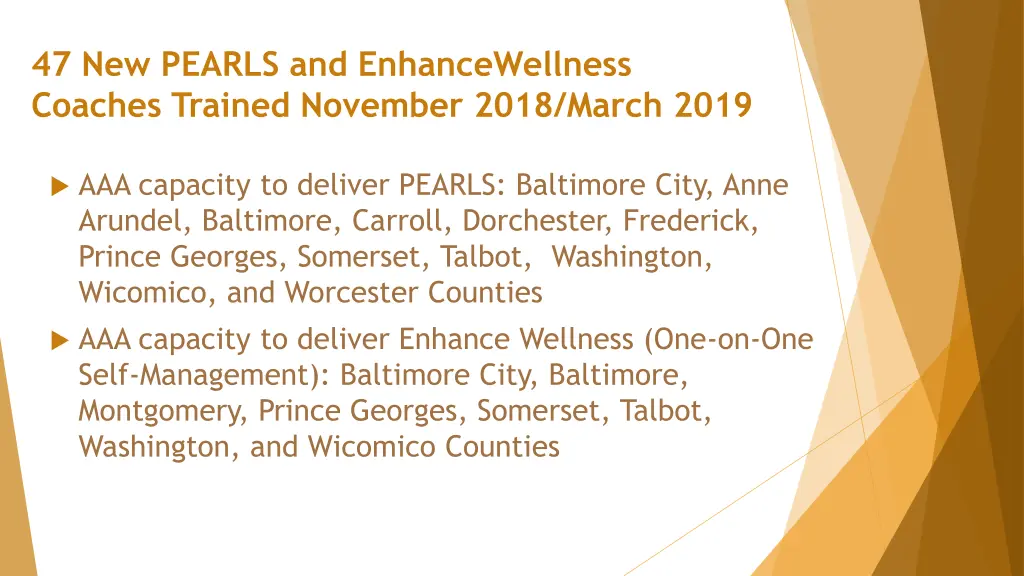 47 new pearls and enhancewellness coaches trained
