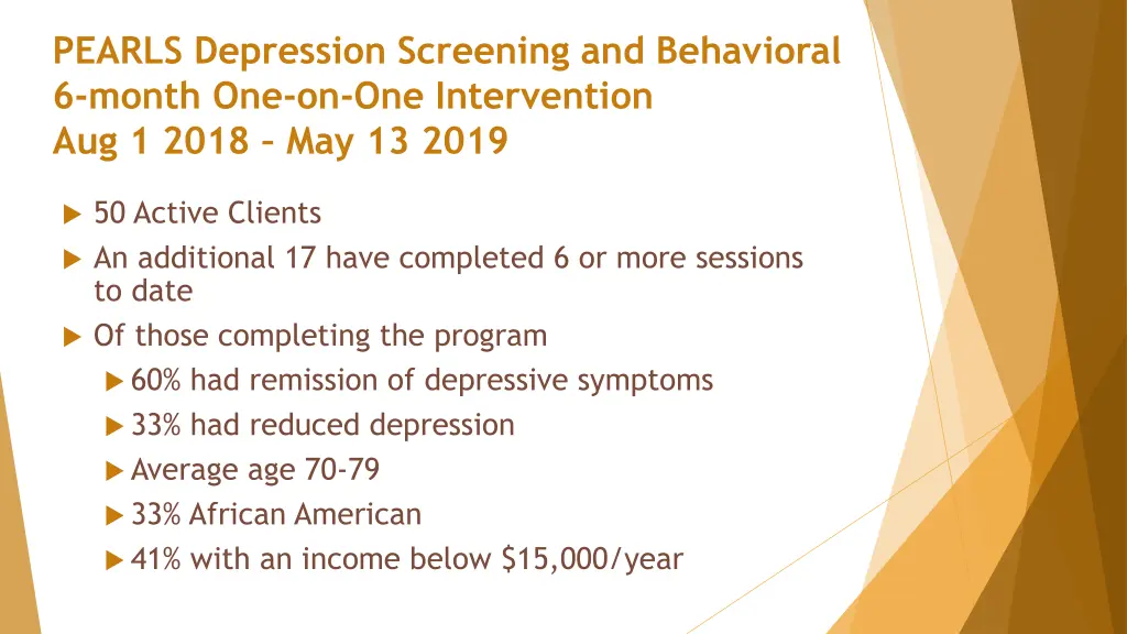 pearls depression screening and behavioral