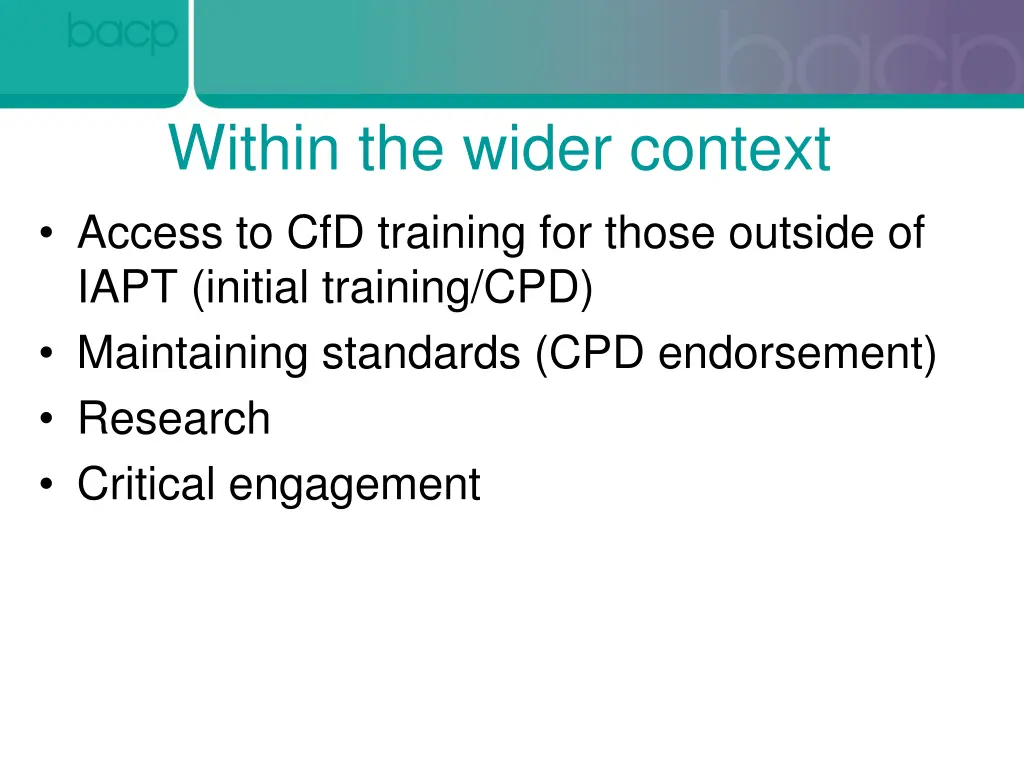 within the wider context access to cfd training