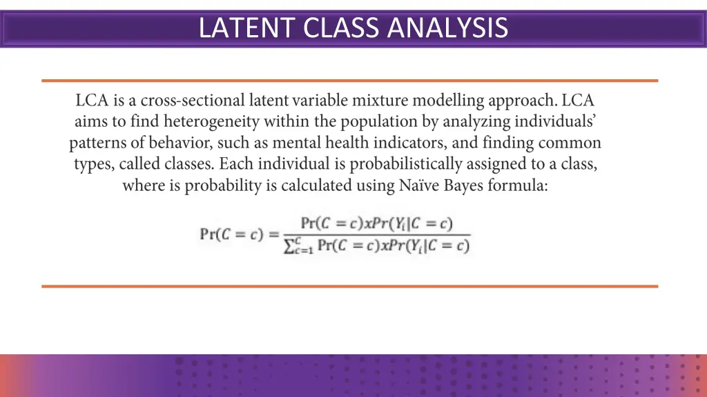 latent class analysis