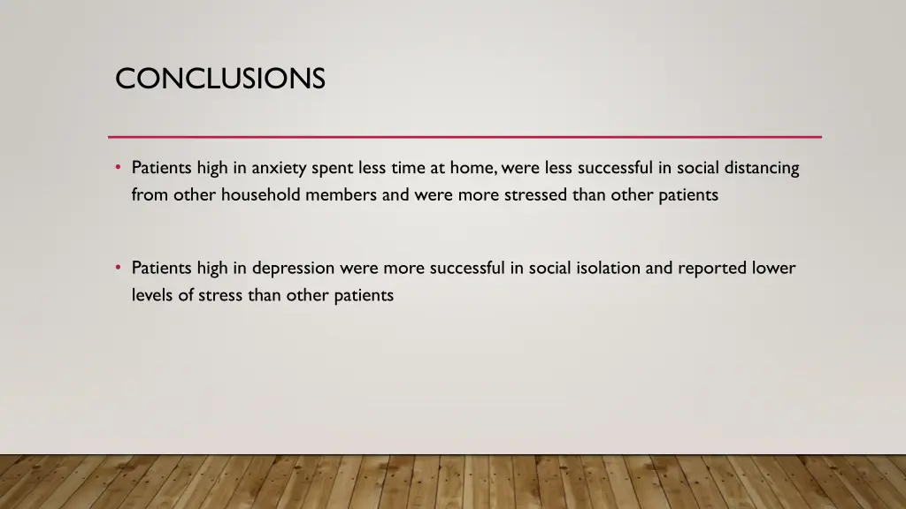 conclusions
