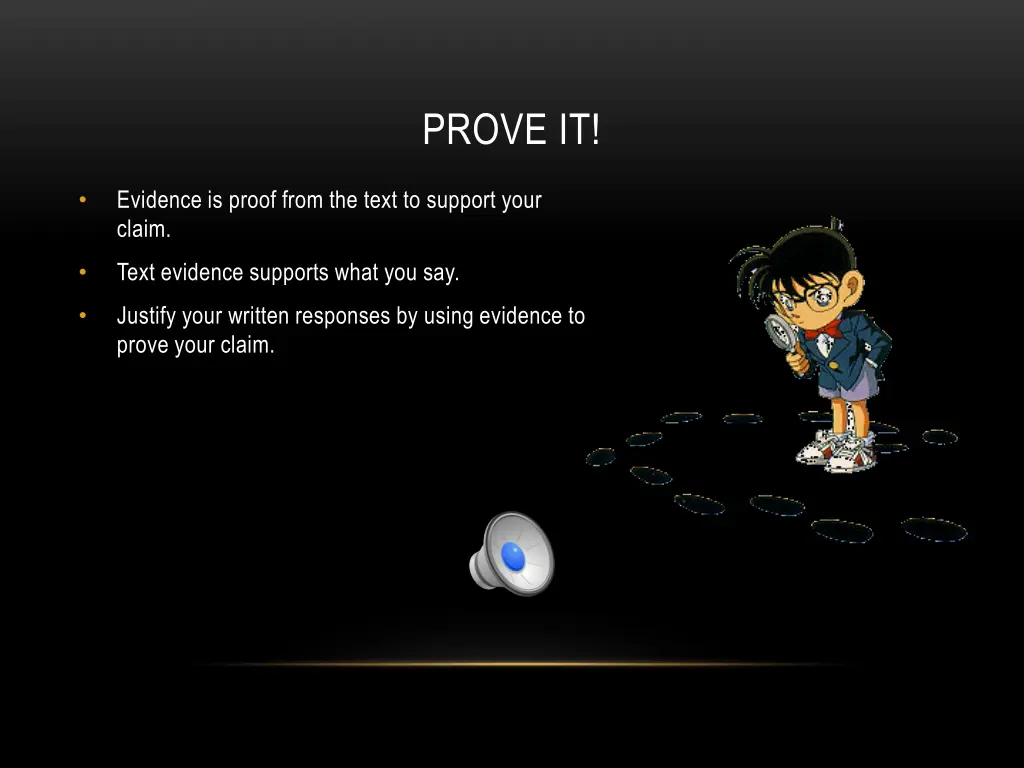 prove it