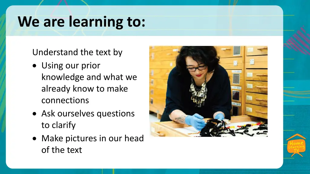we are learning to