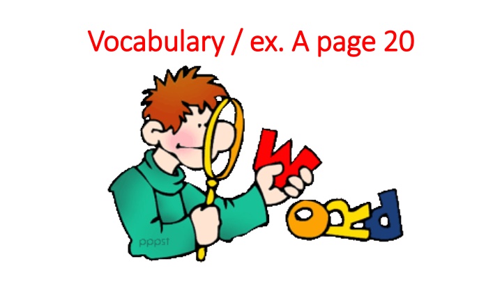 vocabulary ex a page 20 vocabulary ex a page 20