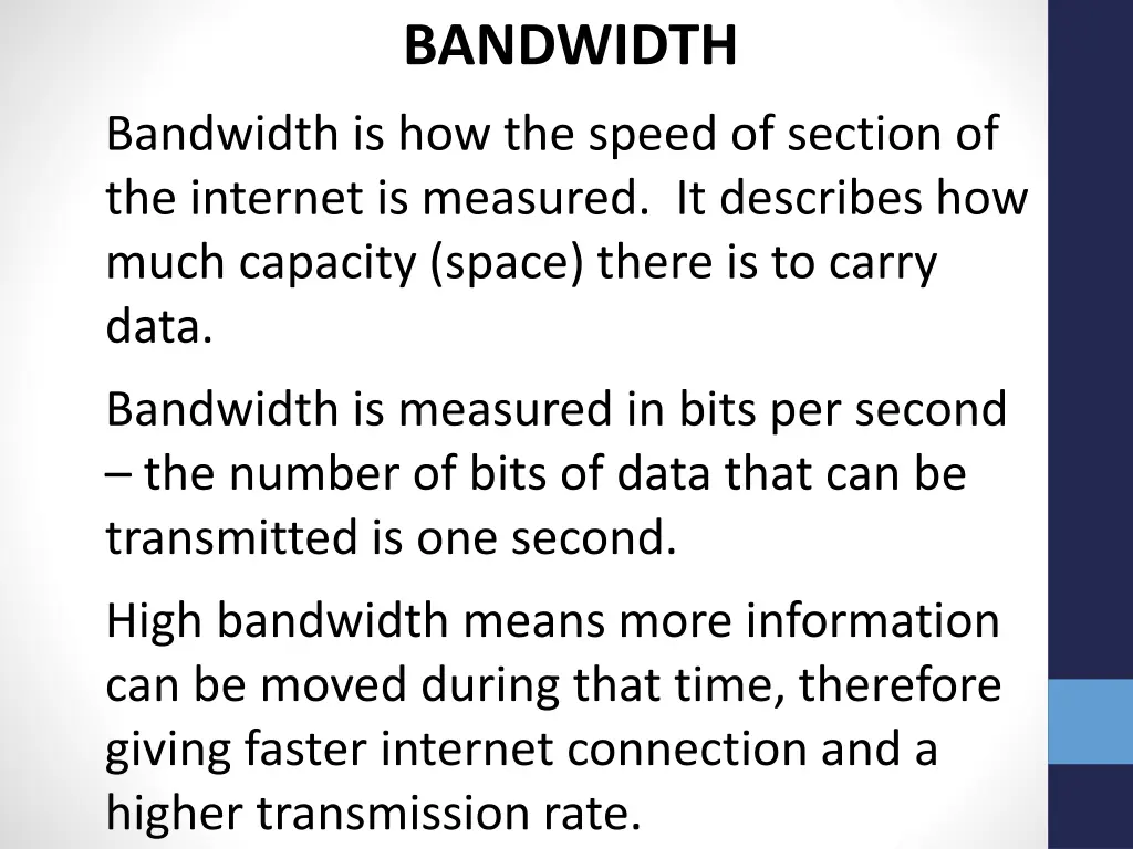 bandwidth