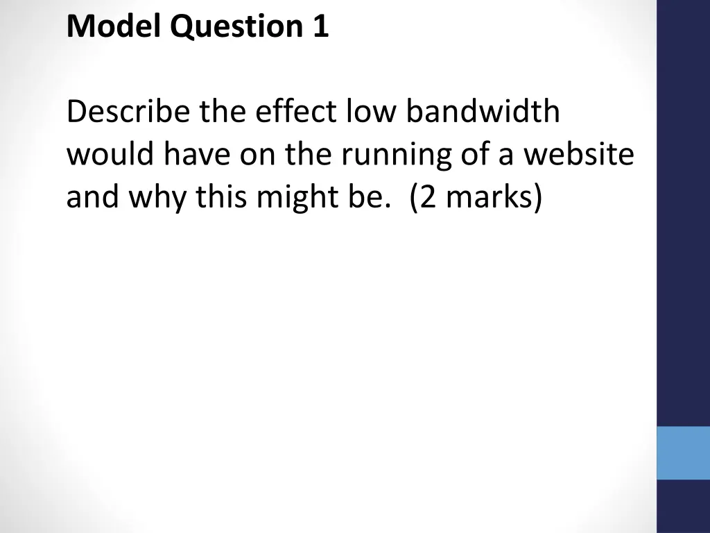 model question 1