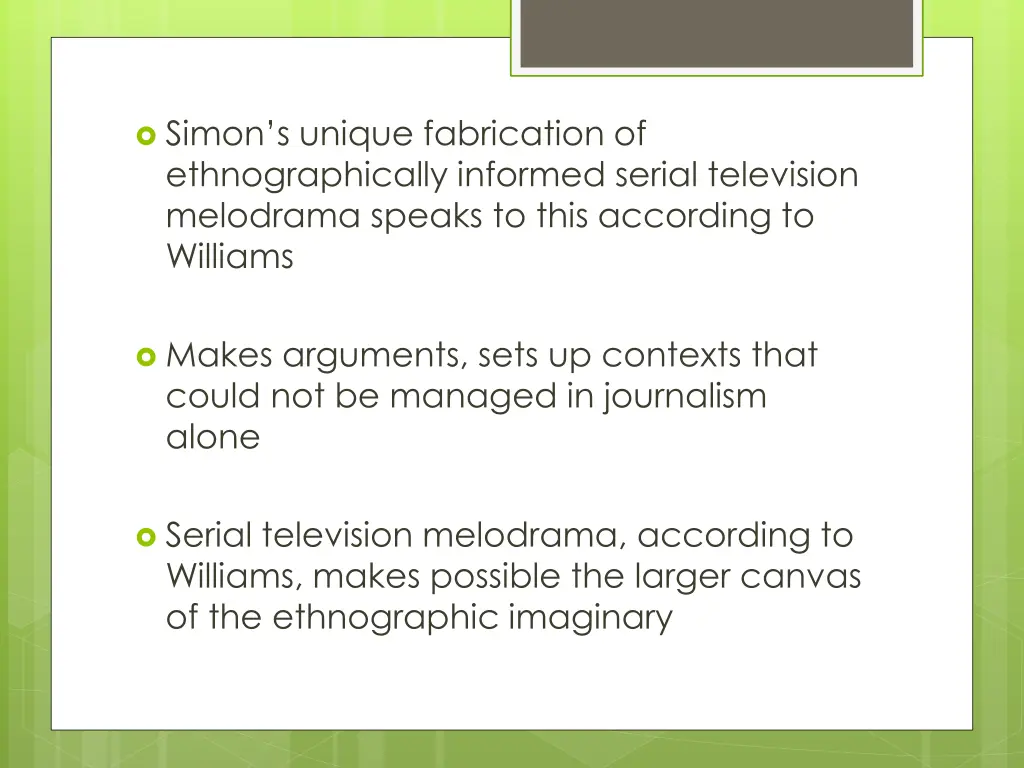 simon s unique fabrication of ethnographically