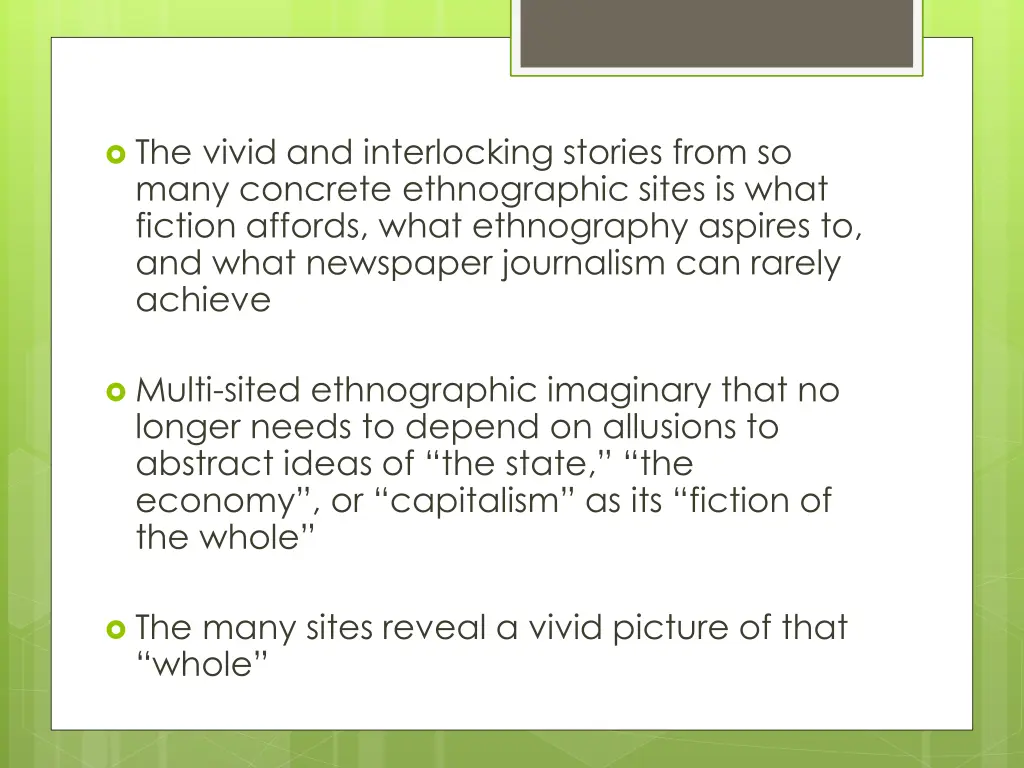 the vivid and interlocking stories from so many
