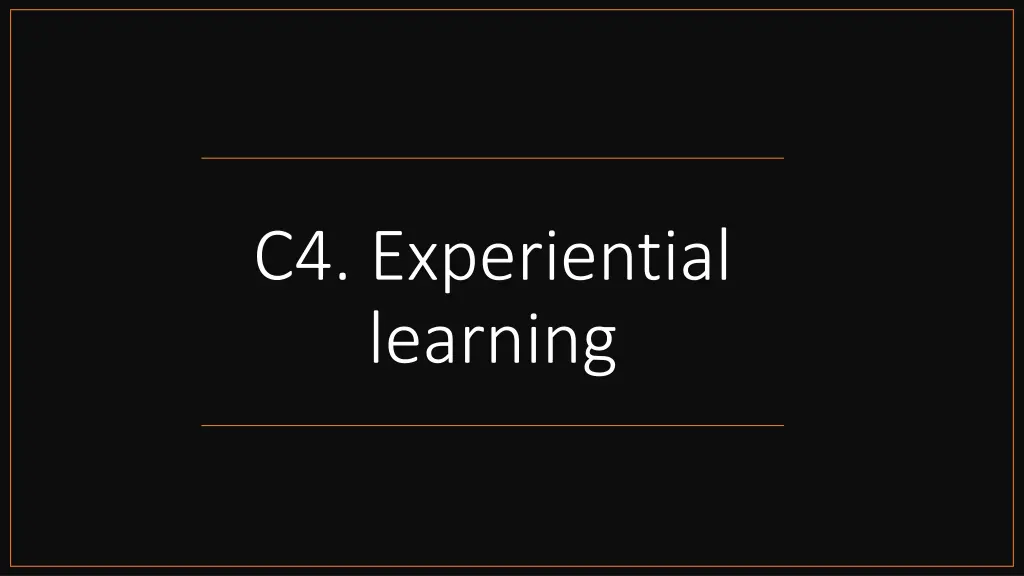 c4 experiential learning