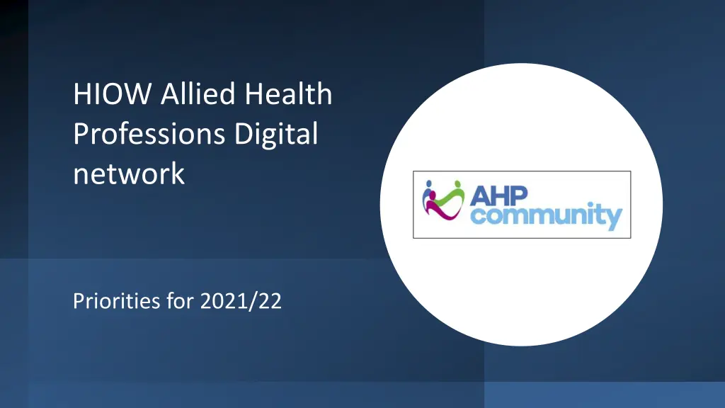 hiow allied health professions digital network