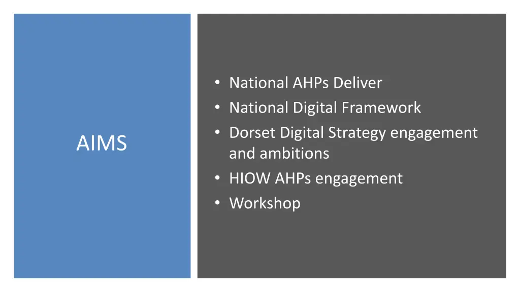 national ahps deliver national digital framework