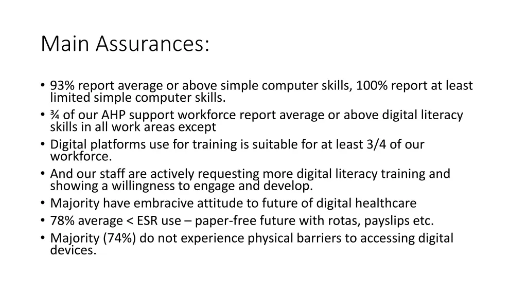 main assurances
