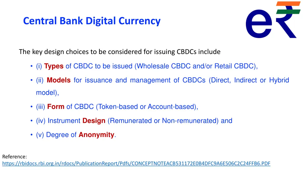 central bank digital currency