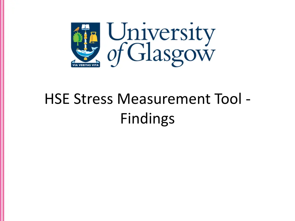 hse stress measurement tool findings