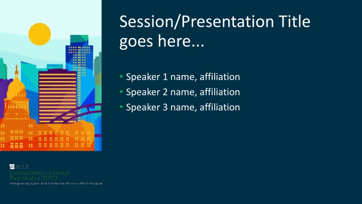 session presentation title goes here