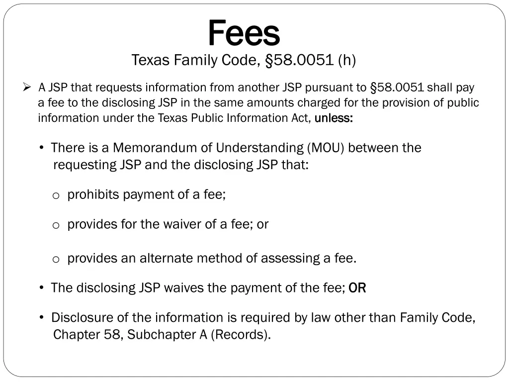 fees fees