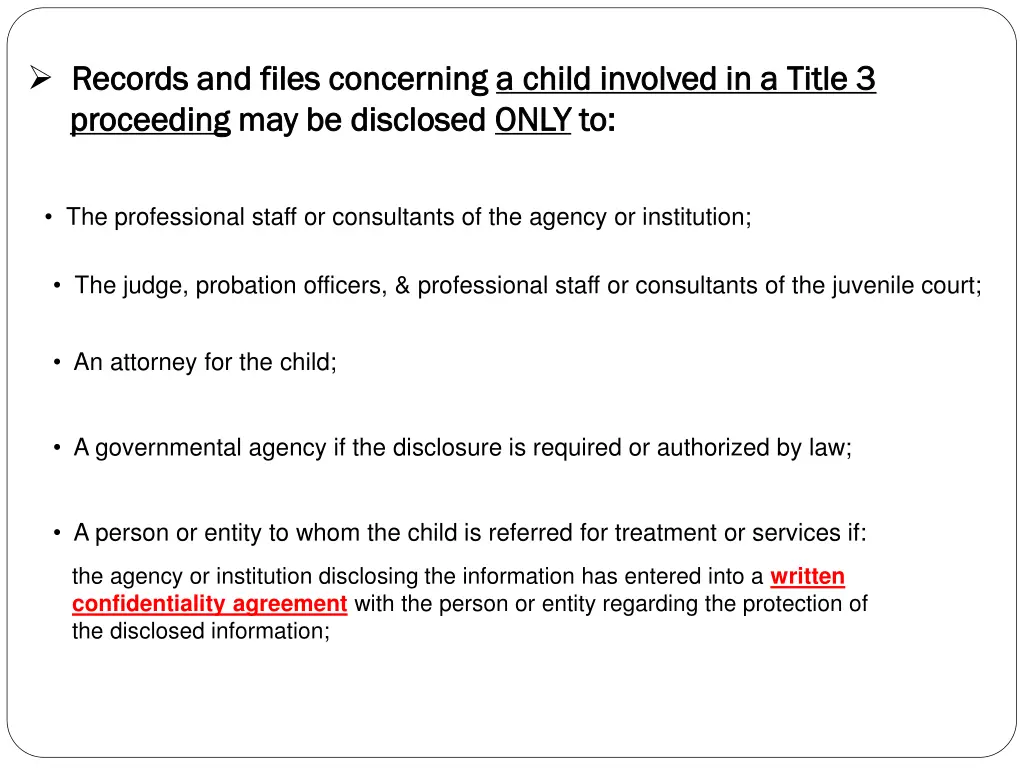 records and files concerning records and files