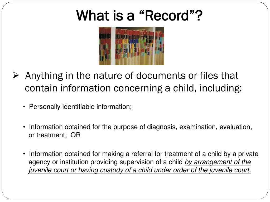 what is a record what is a record