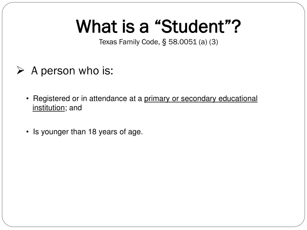 what is a student what is a student texas family