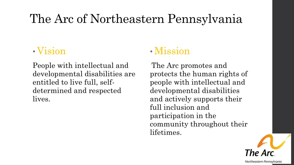 the arc of northeastern pennsylvania