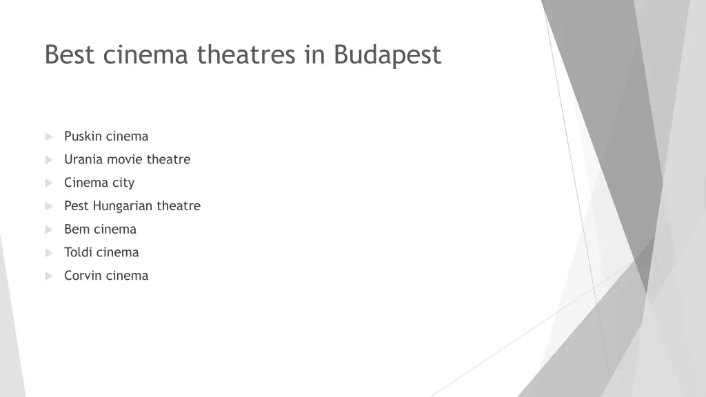 best cinema theatres in budapest