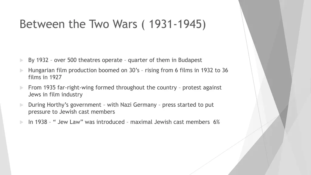 between the two wars 1931 1945