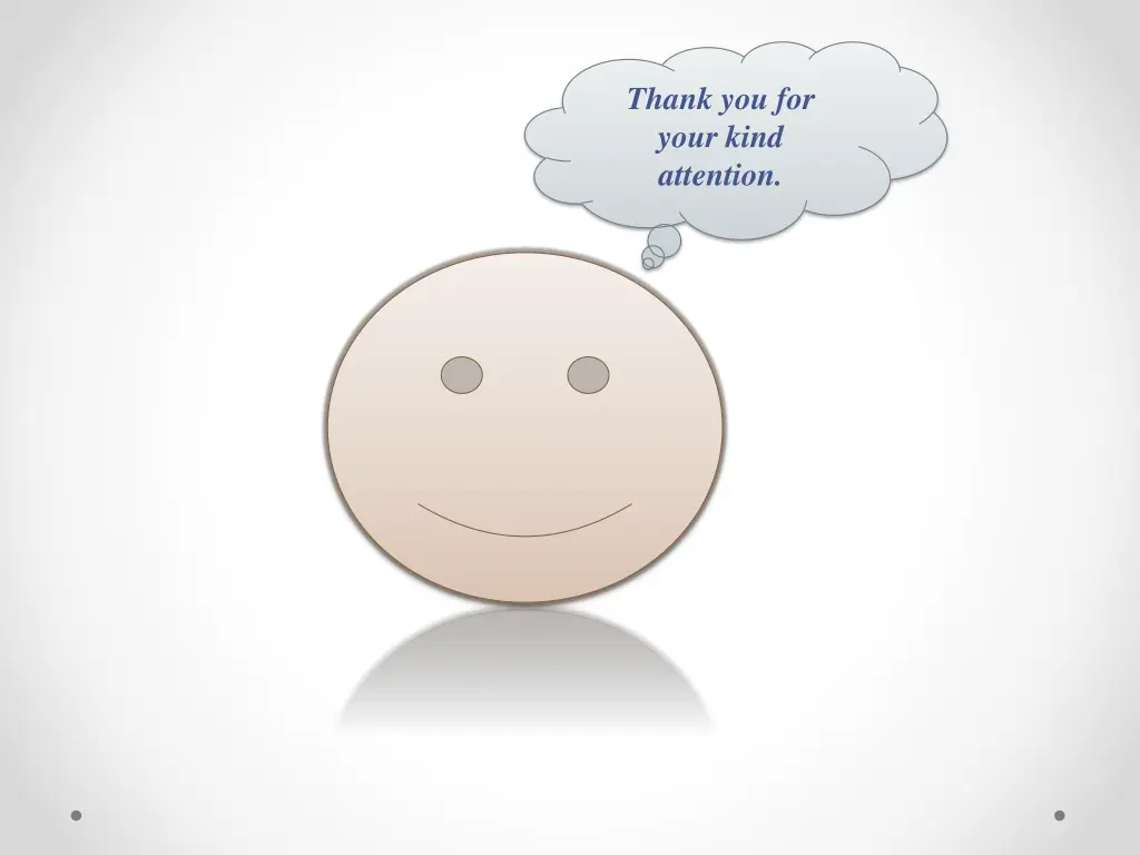 thank you for your kind attention
