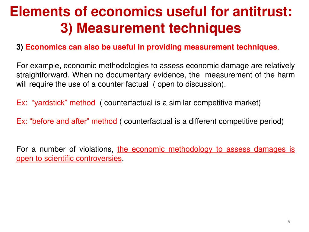 elements of economics useful for antitrust 2