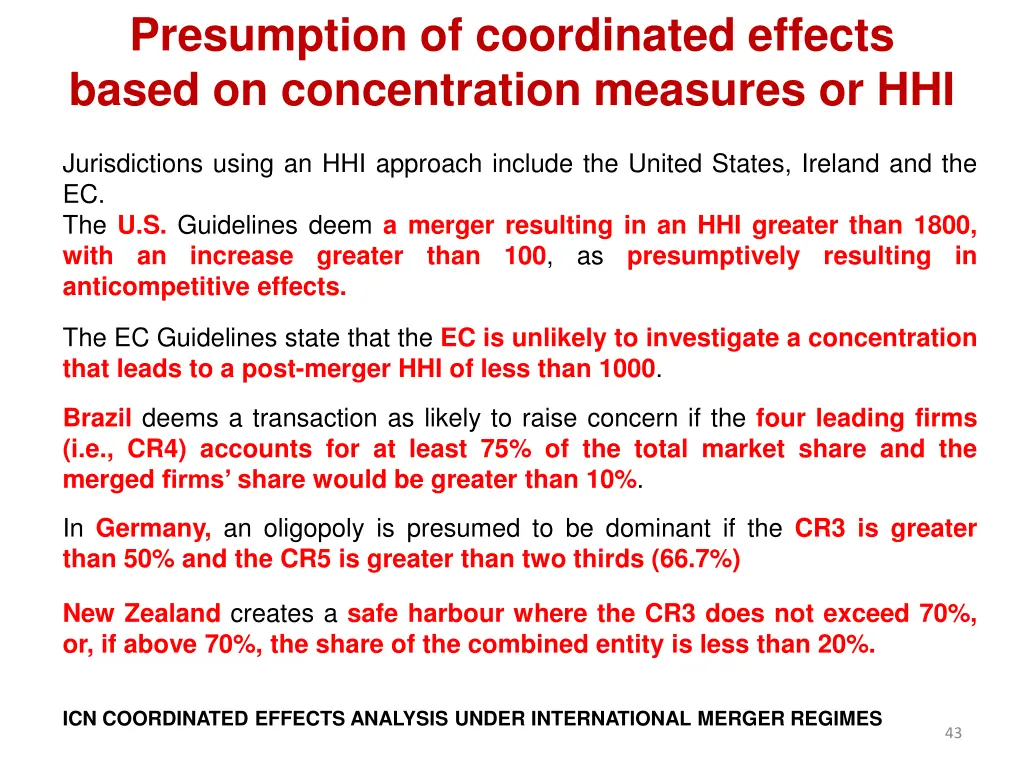 presumption of coordinated effects based