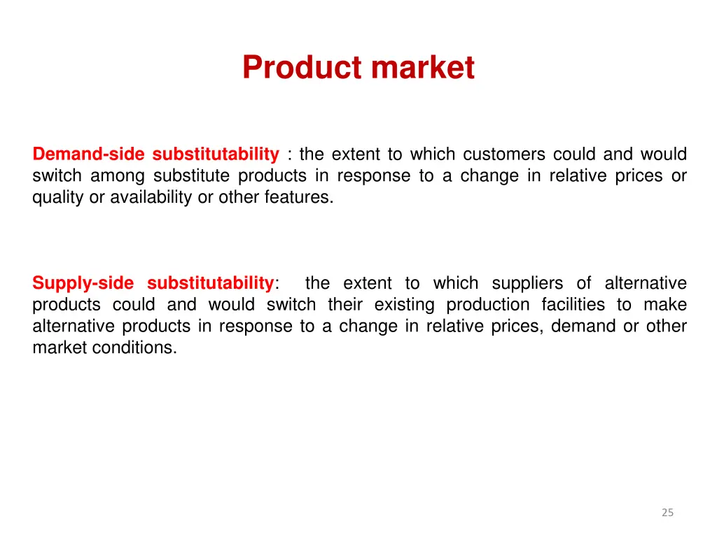 product market