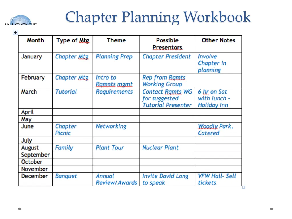 chapter planning workbook sample 1