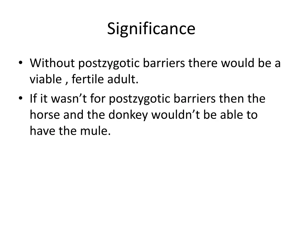 significance