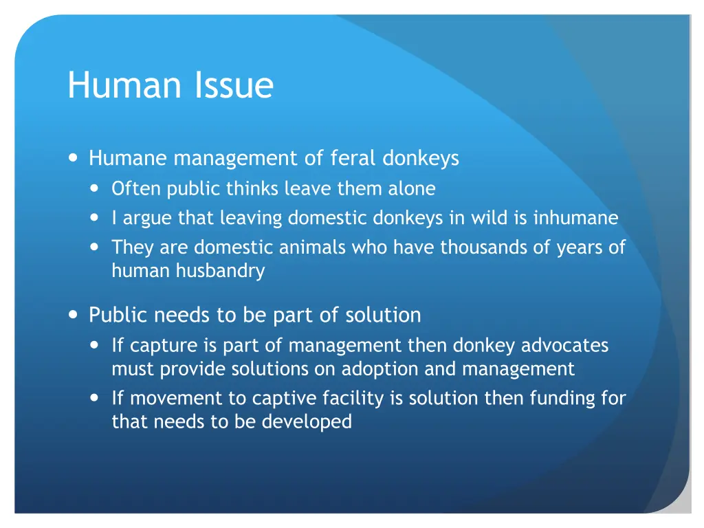 human issue