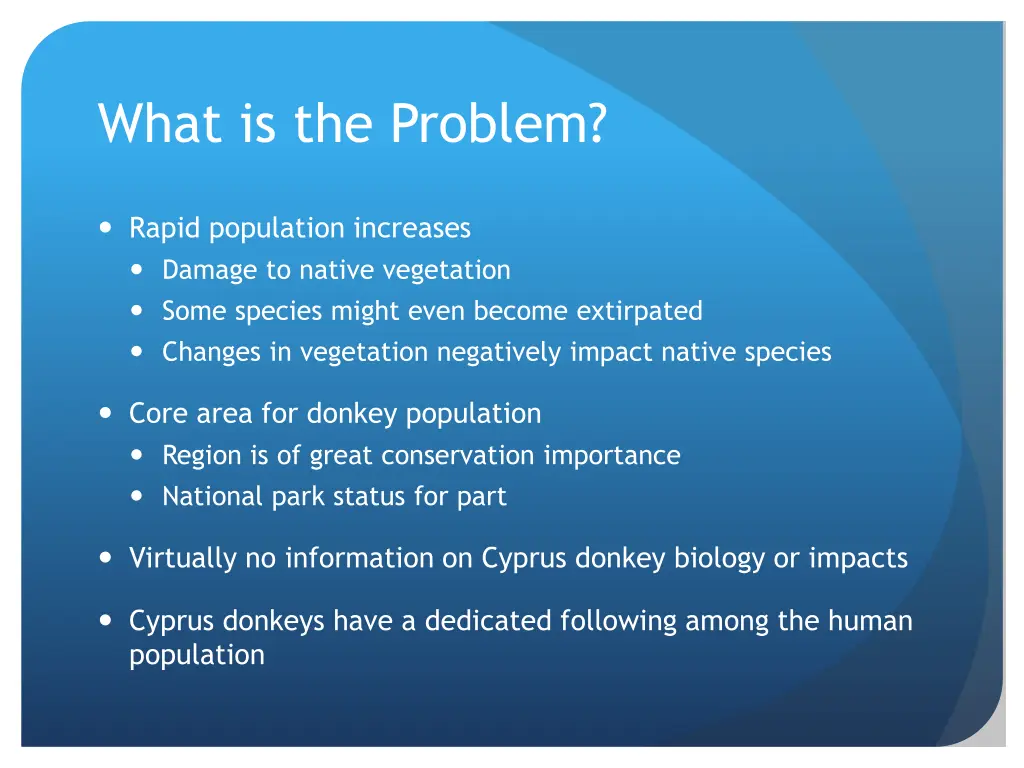 what is the problem
