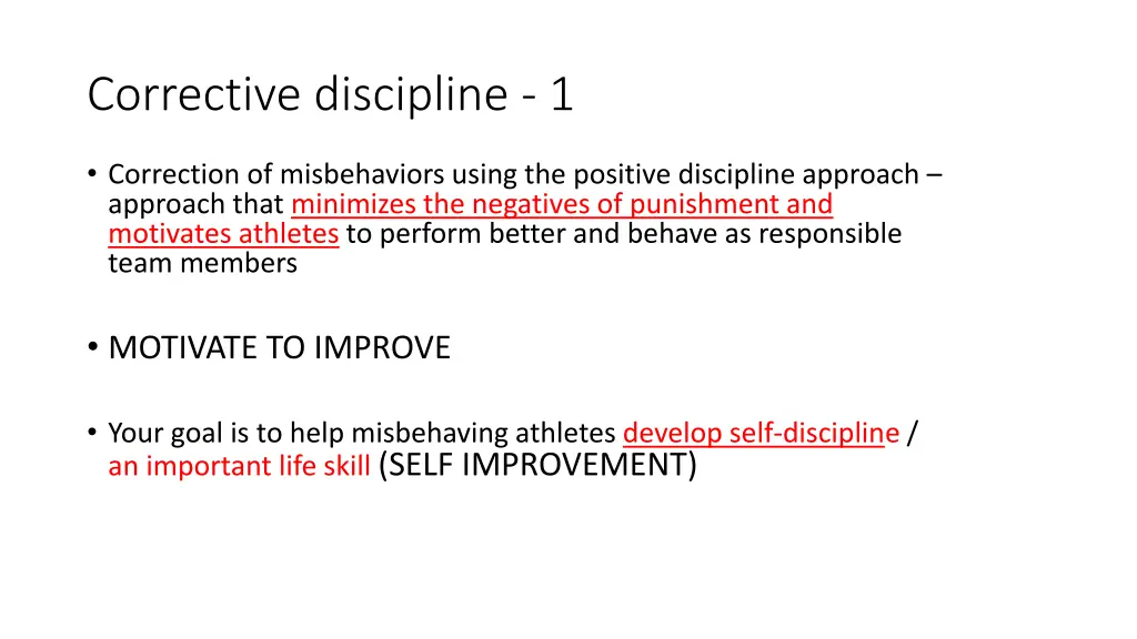 corrective discipline 1