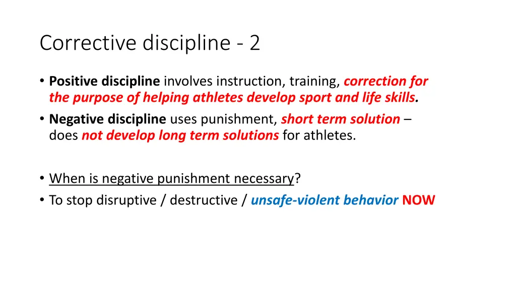 corrective discipline 2