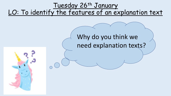 tuesday 26 th january