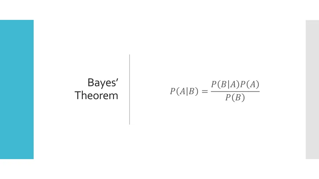 bayes theorem