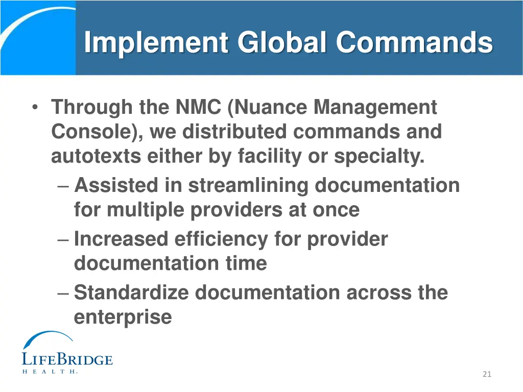 implement global commands