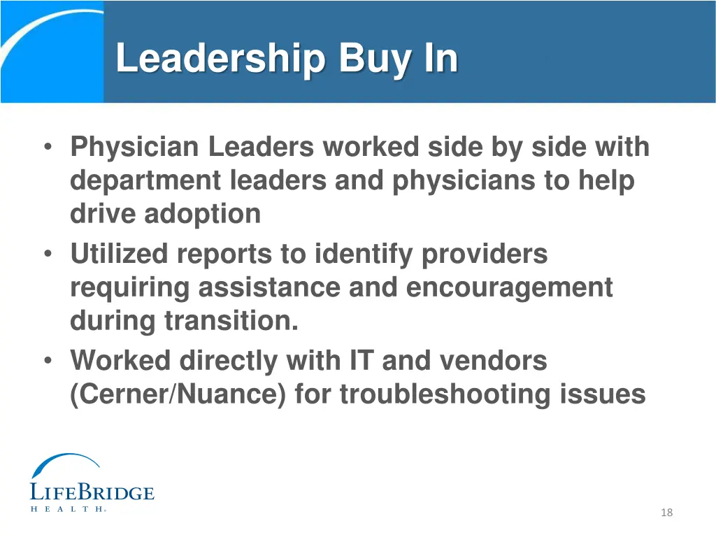 leadership buy in